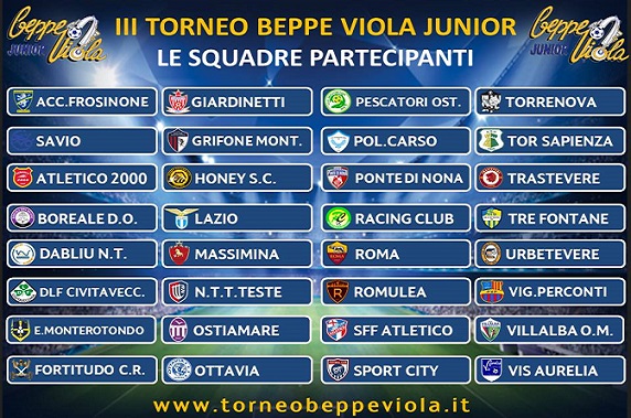 Grafica squadre III Beppe Viola Junior