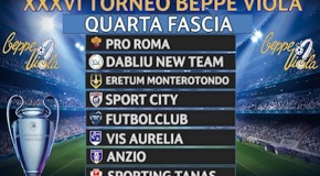 XXXVI Torneo Beppe Viola, le squadre della quarta fascia