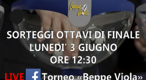 Lunedì 3 Giugno in diretta Facebook il sorteggio della fase finale