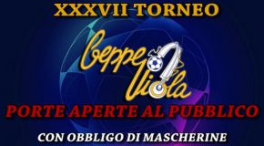 XXXVII Torneo Beppe Viola, le gare restano tutte a porte aperte con obbligo di mascherine