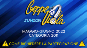 VI Torneo Beppe Viola Junior  categoria 2011, ecco come richiedere la partecipazione