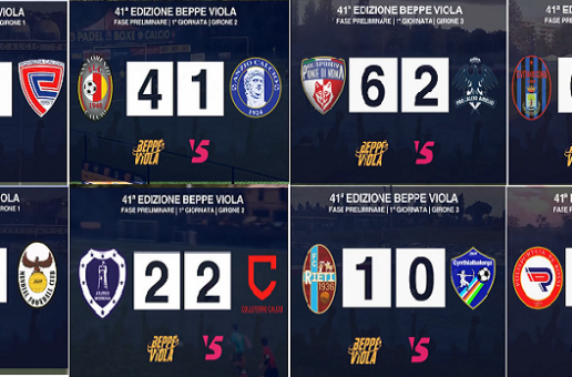 41° Torneo Beppe Viola, la gol collection delle prime giornate della fase preliminare